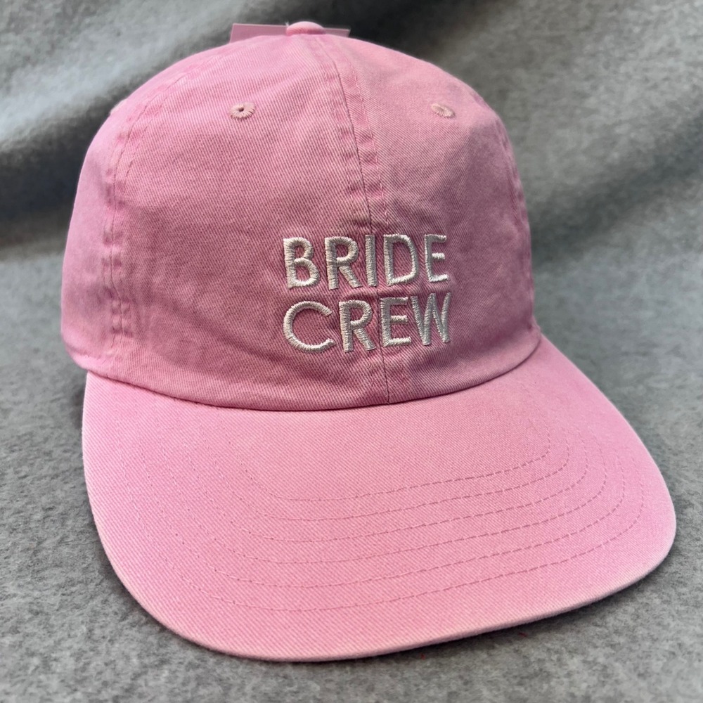 Bride Crew Women Pink Studio His & Hers Baseball Cap Adjustable One Size